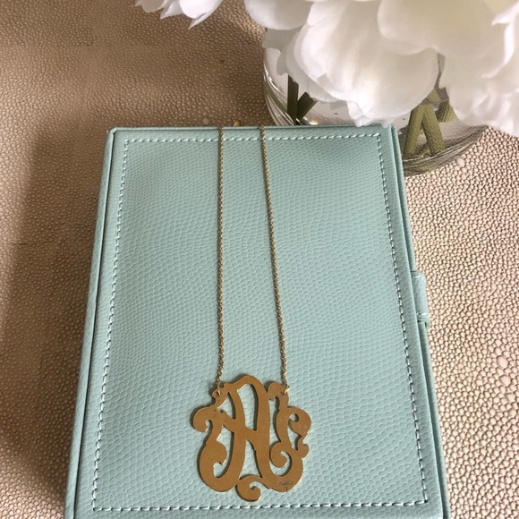 Jennifer Zeuner Swirly Initial “A” Necklace - Picture 4 of 5